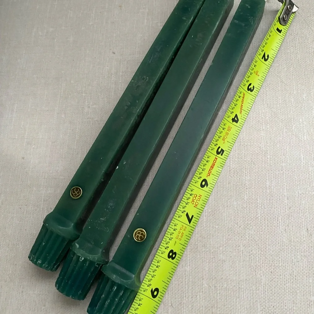 Vintage Partylite Evergreen Candle Sticks Candlestick Lot Of 3 Unlit‎